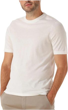 Drykorn Ecru Polo Valentin 420052 - Heren - T-shirts - Wit - 2XL - Linnen - Tops