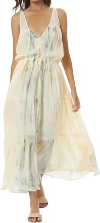 Young Fabulous & Broke Elinore Midi Dress In Buttercup Picnic Wash