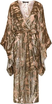 Roberto Cavalli velvet maxi dress - Gold