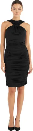 Giuseppe Di Morabito Black Halter Neck Mini Dress