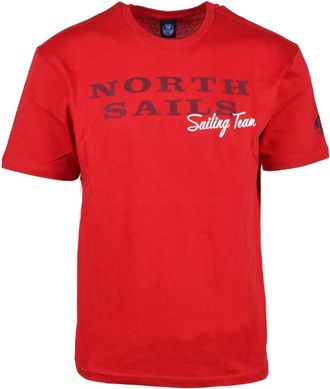 North Sails Tops, Heren, Rood, L, Katoen, T-shirt
