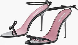 Dsquared2 Patent Leather Ankle-Strap Sandals with Bow and 10cm Heel Dsquared2