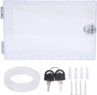 OEM Tapa Transparente Para Caja De Seguridad De Termostato Con Protector De Llave, Compatible Con Termostatos De 6,1 X 3,95 X 2 Pulgadas O M&aacute;s Peque&ntilde;os