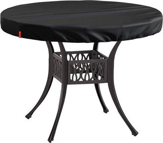 No Brand Funda Para Mesa Redonda - Funda Impermeable Para Mesa De Jard&iacute;n - Protege Los Muebles De Jard&iacute;n - Resistente A Los Rayos Uv Y Al Agua - 91 Cm De Di&aacute;me