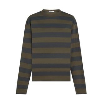 Penn & Ink Longsleeve Stripe - Dames - Tops - Bruin - Maat: XL