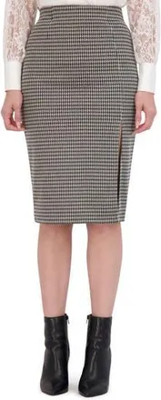 Ookie & Lala Front Slit Pencil Skirt in Black/White at Nordstrom Rack, Size X-Small