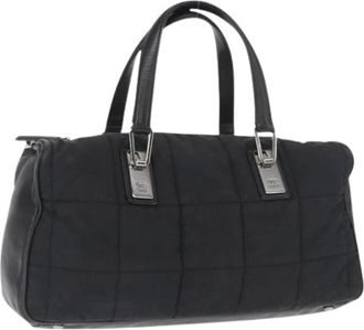 Chanel Pre-owned Handbags, female, Black, Size: ONE SIZE Pre-owned Nylon Handbag