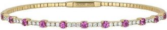 Bony Levy El Mar Bangle in 18K Yellow Gold Pink Sapphire at Nordstrom, Size Small