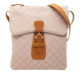 Loewe Pre-owned Cross Body Bags, female, Pink, Size: ONE SIZE Pre-owned Canvas Crossbody Bag