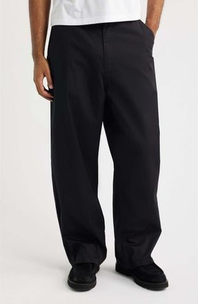 Carhartt Work in Progress Postal Single Knee Loose Fit Carpenter Pants in Black at Nordstrom, Size X-Large