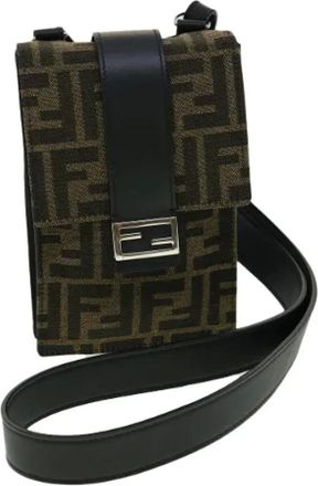 Fendi Pre-owned Cross Body Bags, female, Brown, Size: ONE SIZE Pre-owned Vintage Cross Body Bag
