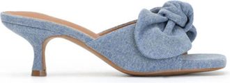 Mi.iM Womens Hannah Kitten Heel In Denim Blue