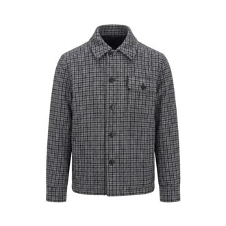 Moncler Chaqueta Camisera de Lana y Plum&oacute;n Norfol - Jackets - Hombre - Gris - XL
