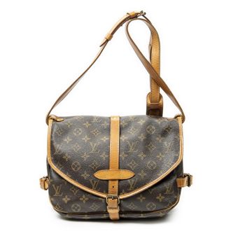 Louis Vuitton Pre-owned Womens Saumur MM Shoulder Bag - Brown - One Size