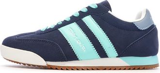 Teddy Smith XTI - 120132 Teddy Smith Casual Sneakers in Split Leather, Lace-up Closure and Floor Renovated for: Women, navy, 4 UK