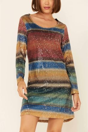 Tasha Polizzi Sequin Lilianna Mini Dress In Multi