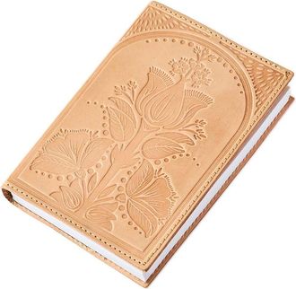 Matr Boomie Matr Boomie Embossed Neutral Leather Floral 5x7 Journal