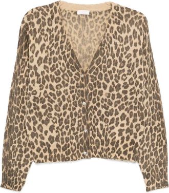 Liu Jo Animal Print Cardigan With V-Neck