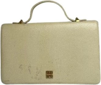 Givenchy Pre-owned Leren Handtas - Dames - Vintage Handtas - Wit - ONE Size - Leer - Vintage
