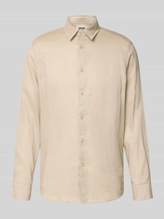 Drykorn Drykorn Slim Fit Freizeithemd aus Leinen-Baumwoll-Mix Modell RAMIS in Beige, Gr&ouml;&szlig;e XL