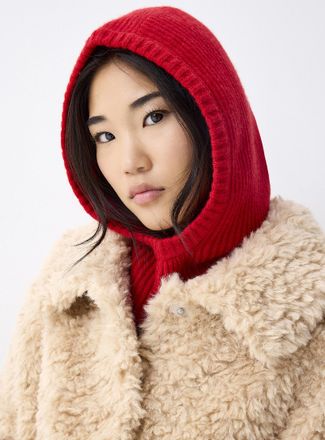 Simons Womens Ribbed cashmere balaclava Exclusive collection from Italy