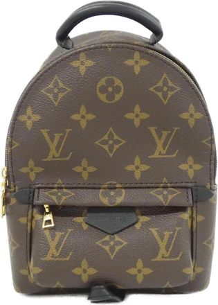 Louis Vuitton Monogram Marron Coated Canvas Backpack (Pre-Owned)