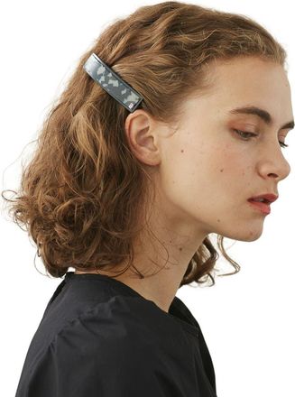 Alexandre de Paris Vincenne acetate hair barette in Grey at Nordstrom, Size Large