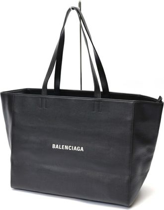 Balenciaga Black Leather Tote Bag (Pre-Owned)