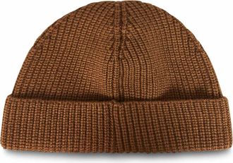 Valentino Garavani Mens Cashmere Beanie Vlogo Signature Camel Brown Hat