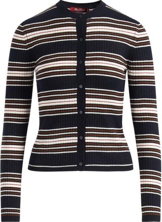 Max Mara Piombo Breiwerk - Dames - Vesten - Veelkleurig - M - Truien & Vesten
