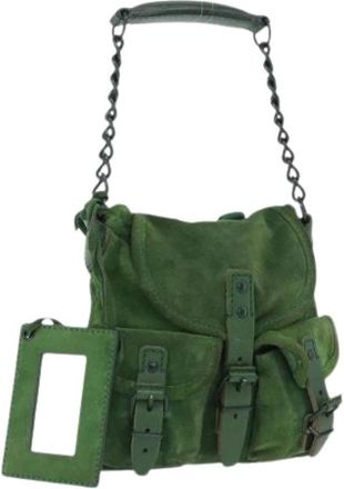 Balenciaga Pre-owned Vintage Hand Bag - Dames - Vintage Schoudertas - Groen - ONE Size - Leer - Vintage