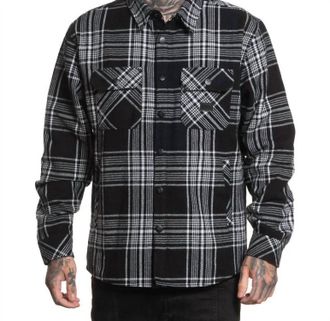 Sullen Clothing Turnstile Graphic Shacket In Black
