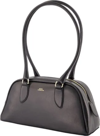 A.P.C. Womens Paloma Shoulder Bag - A.p.c. Leather Black Cowhide Shoulder-Hobo-Bags