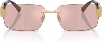 Versace Sunglasses Ve2298 10021 T Gold/Rose Gold Mirrored Mens
