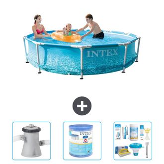 Intex Piscina Con Estructura Redonda - 305x76 Cm - 6-piezas S22439