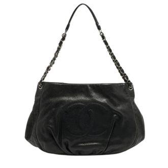Chanel Pre-owned Vintage Schoudertas - Dames - Pre-owned - Zwart - Maat: ONE Size Leer