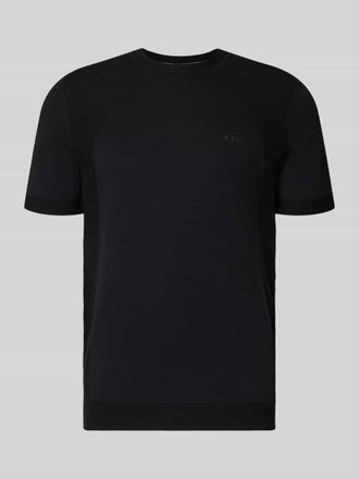 HUGO BOSS Regular Fit T-Shirt aus Baumwoll-Mix Modell MOMENTUM-LITE in Black, Gr&ouml;&szlig;e XXXL