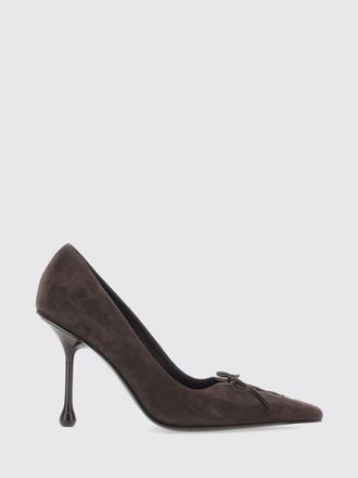 Jimmy Choo London D&eacute;collet&eacute; Scarlett 95 in pelle scamosciata con applicazione a fiocco