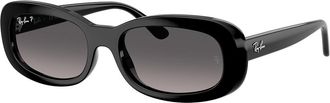 Ray-Ban RB2221 Polarized 901/M3 Womens Sunglasses Black Size 53