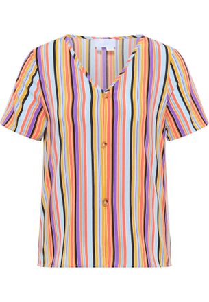 Usha Blouse shirt qisha Dames Lichtblauw Veelkleurig