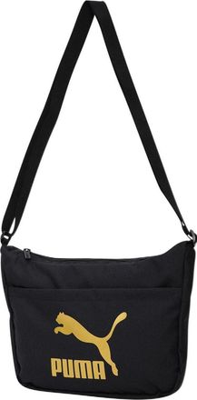 Puma Originals Urban Mini Messenger Shoulder Bag Black Gold 078817-01