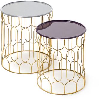 Kayoom Beistelltisch »Beistelltisch-Set Timba, stylische Optik, verschieden grosse Tische« Set, 2 Stk. tlg. 2er-Set, vielfältig einsetzbar, aktuelle Farben, 