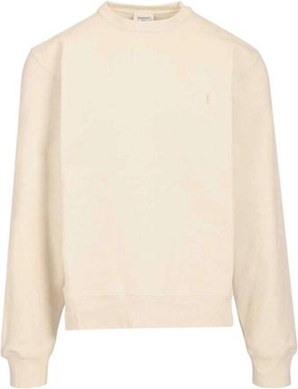 Saint Laurent Beige Crew Neck Sweatshirt