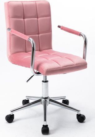 OEM Silla Giratoria Rosa Terciopelo N-15
