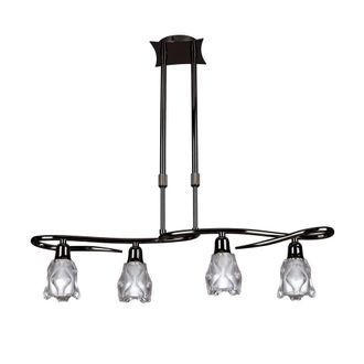 Netlighting Amel Telescopic 4 Light L1 SGU10 Bar Black Chrome