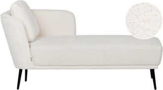 Beliani Left-Hand Chaise Lounge ARTHEZE Boucle Off-White
