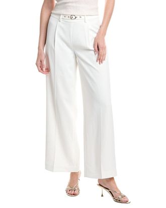 Elie Tahari Wide Leg Pleated Trouser
