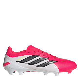 adidas Mens Predator League Firm Ground Football Boots in Red/Blk/White - Size UK 10.5