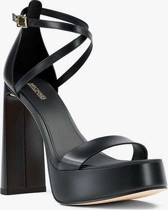 Michael Kors Cami Leather Platform Sandal