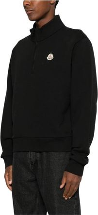 Moncler Truien - Heren - Vesten met rits - Zwart - S - Hoodies & sweatvesten